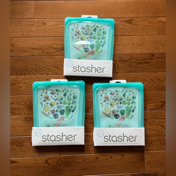 Stasher Kitchen 3 Half Gallon Stasher Zipper Bags Poshmark